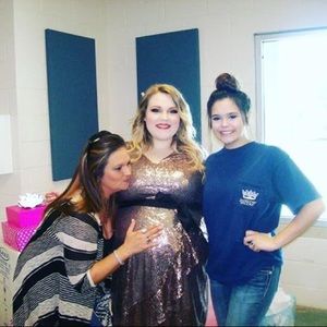 Lane Bryant Rose Gold Sequin Dress